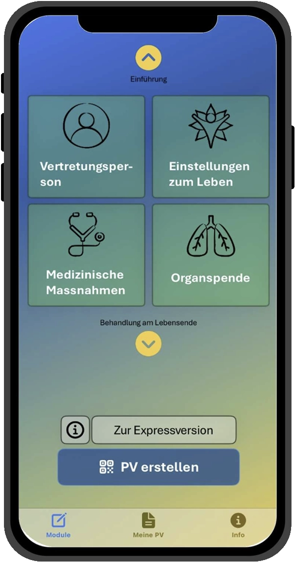 iDecide App – Patientenverfügung am Smartphone